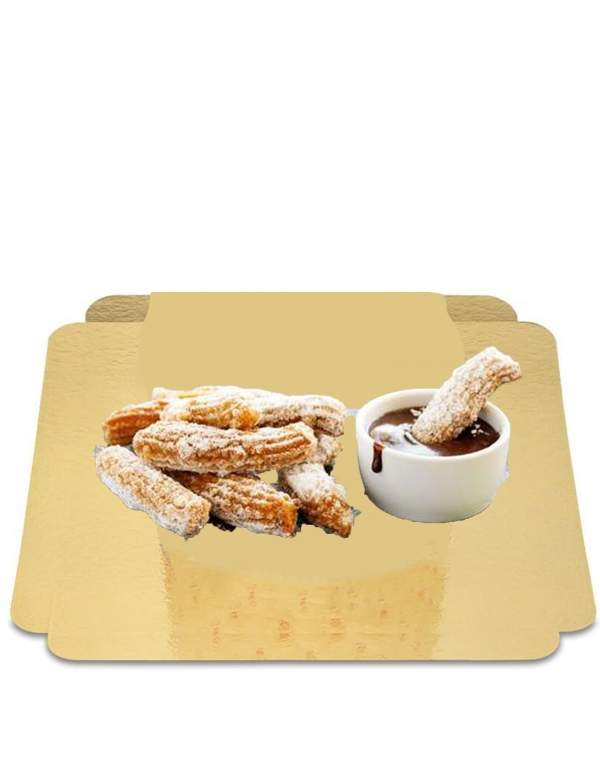 HappyPastel.es 10 churros en polvo con salsa de choco vegana, bajo IG sin azúcar, orgánicos y sin gluten - 1