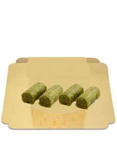 HappyPastel.es 4 rollitos de pistacho deluxe sin azúcar, veganos, ecológicos y sin gluten de bajo índice glucémico Apto para dia