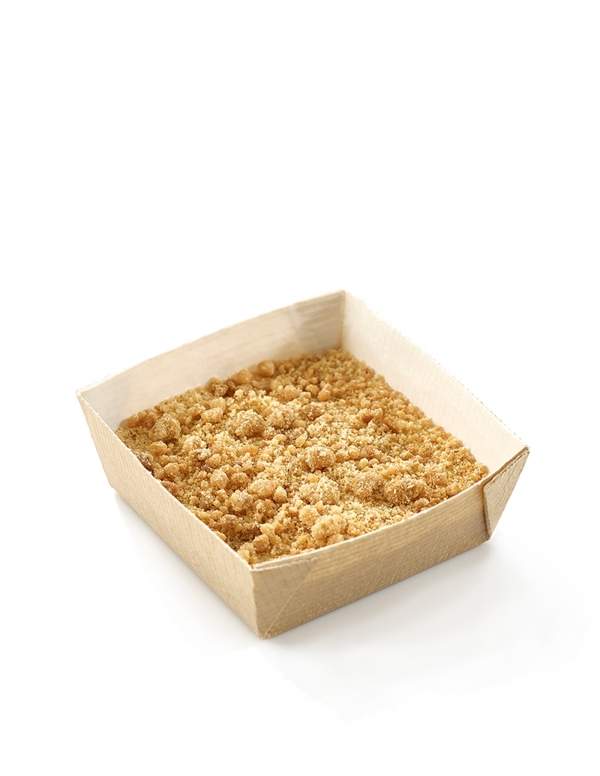 HappyPastel.es Crumble de manzana vegano, bajo IG sin azúcar, orgánico y sin gluten - 1