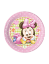 HappyPastel.es Pack decoración cumpleaños 1 año niña bebé Minnie Disney - 2