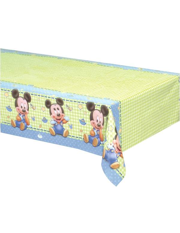 HappyPastel.es Pack decoración cumpleaños bebé 1 año Mickey Disney - 5