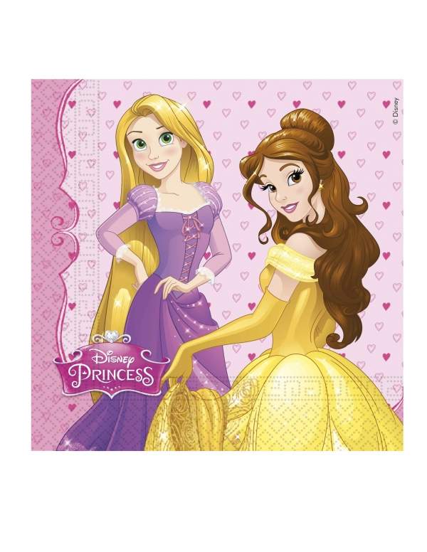 HappyPastel.es Pack de decoración de cumpleaños Belle princesas Disney - 2