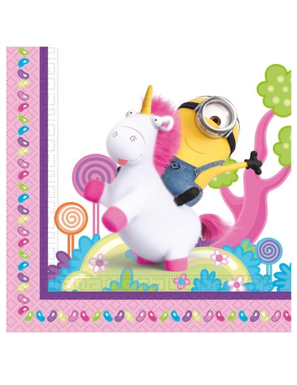 HappyPastel.es Pack de decoración de cumpleaños de Minions para niña yo, fea y traviesa - 3