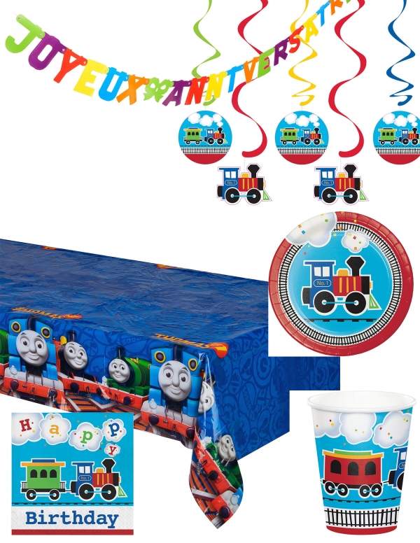 HappyPastel.es Paquete de decoración de cumpleaños de Thomas el tren y sus amigos - 1