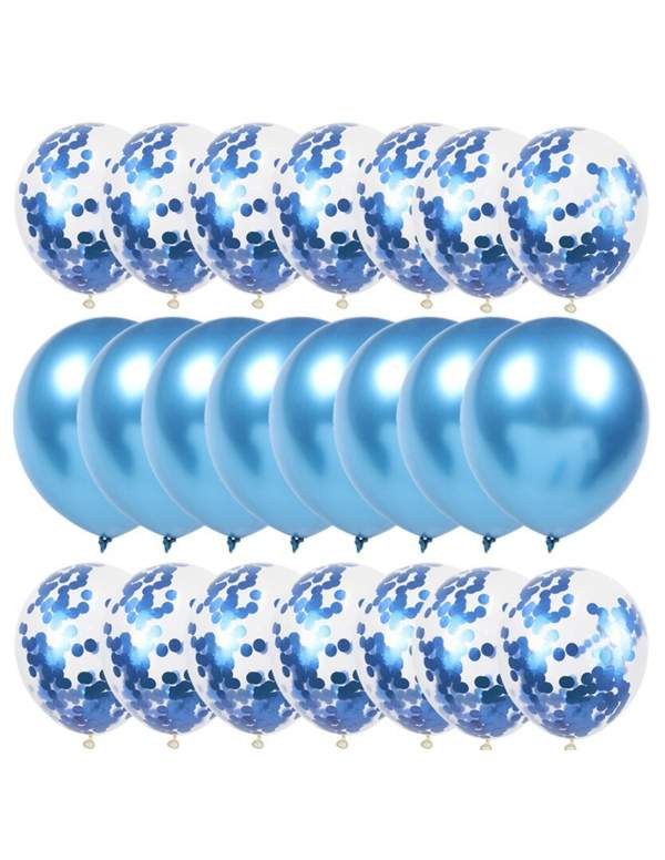 HappyPastel.es 20 globos de confeti metálicos - 3