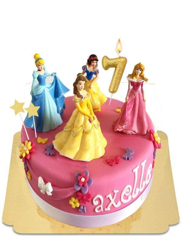 HappyPastel.es Pastel de princesas de Disney vegano, orgánico y sin gluten - 47