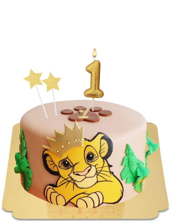  Pastel del príncipe Simba del Rey León vegano, sin gluten - 141