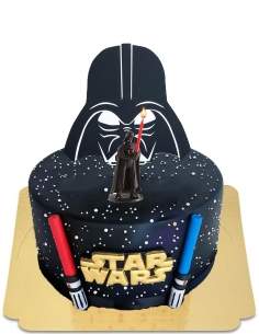 Pastel de Star Wars Darth Vader y sable de luz vegano, sin gluten - 70