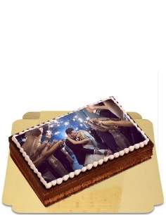 Ópera de chocolate con foto y mini merengues veganos, sin gluten - 38