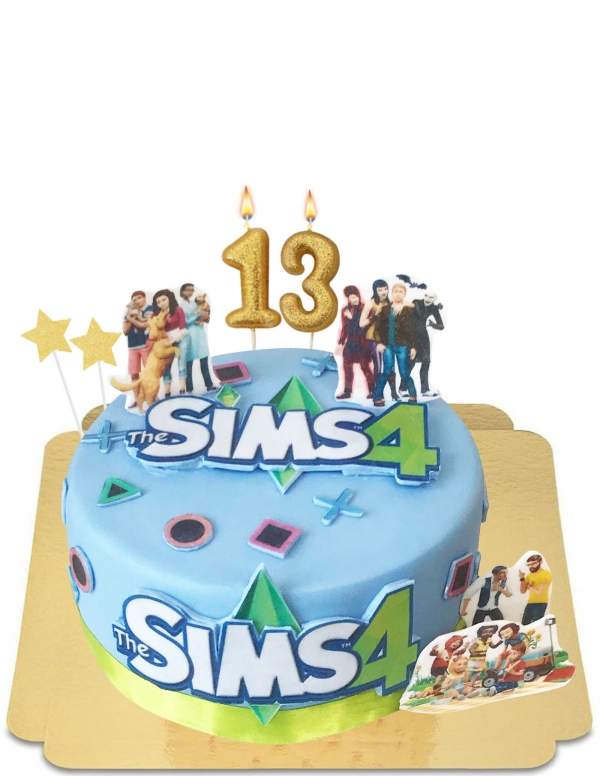  Pastel de Los Sims 4 para Adolescentes Vegano, Sin Gluten - 158