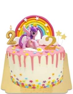  My Little Pony Pastel de goteo vegano de My Little Pony, sin gluten - 47