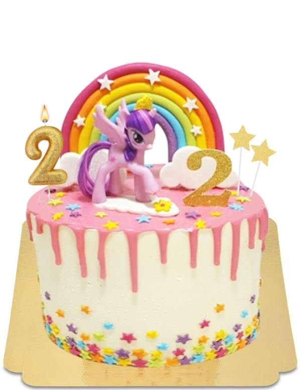  My Little Pony Pastel de goteo vegano de My Little Pony, sin gluten - 47