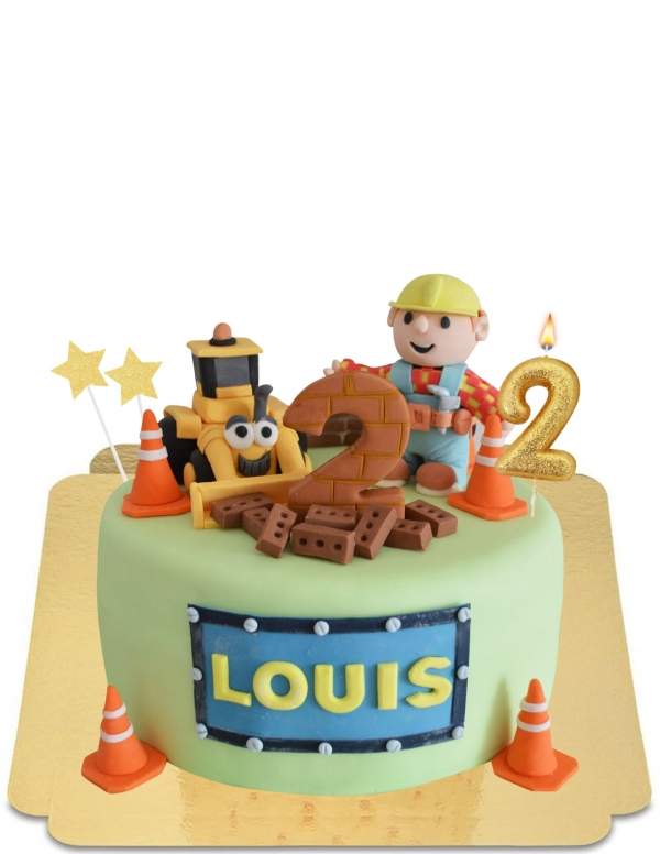  Torta Bob el Constructor y tractor vegano, sin gluten - 280