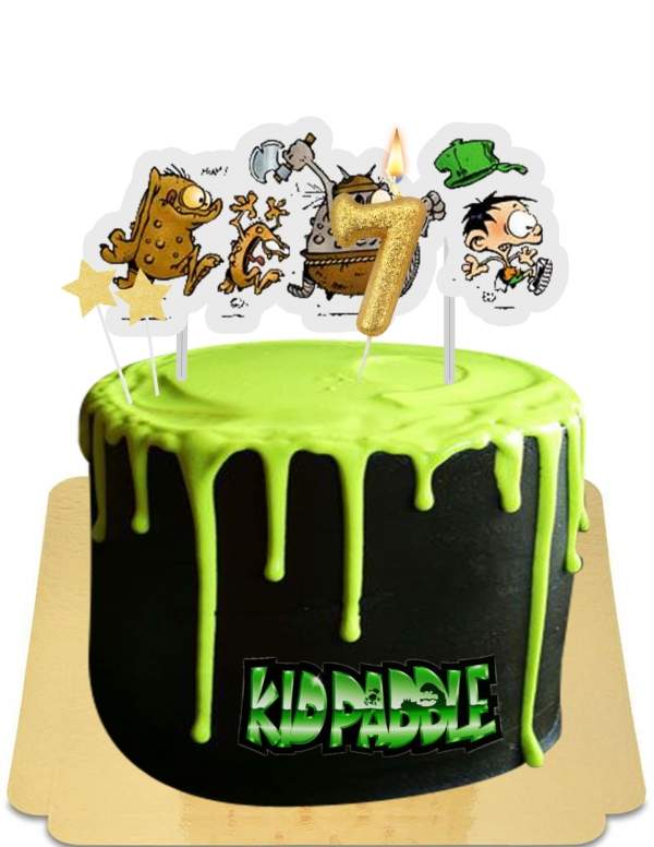  Kid Paddle and the Monsters tarta de goteo vegano, sin gluten - 46