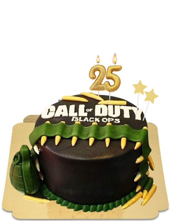  Munición vegana para tarta de jugador de Call of Duty, sin gluten - 255