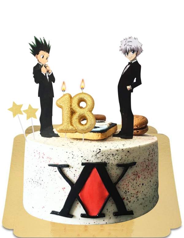  Pastel ahumado Hunter X Hunter vegano, sin gluten - 44