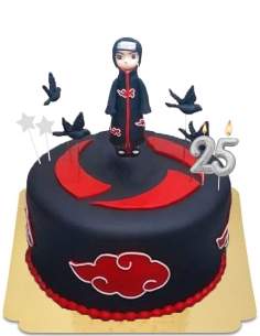 Pastel Vegano Itachi Sharingan, Sin Gluten - 243