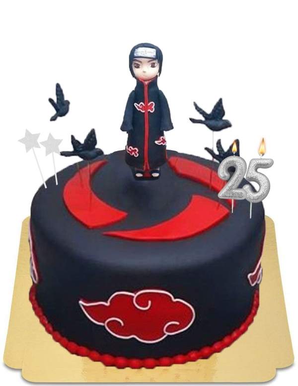  Pastel Vegano Itachi Sharingan, Sin Gluten - 243