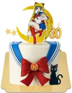 Pastel vegano manga vintage sailor moon, sin gluten - 10