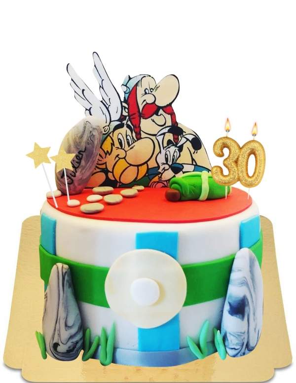  Mini tarta de menhires vegano de Asterix y Obelix, sin gluten - 68
