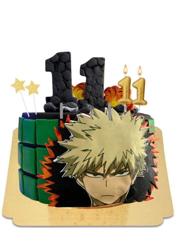 Pastel Bakugo My hero academia vegano, sin gluten  - 66