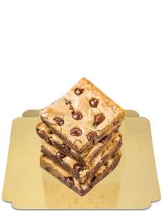 4 brownies veganos con chispas de chocolate "Fudgy", sin gluten, sin azúcar, de bajo índice glucémico apto para diabéticos y -