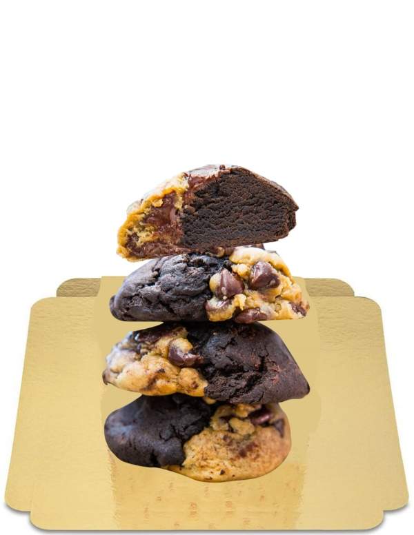  4 galletas duo vegano "Fudgy", sin gluten, sin azúcar, de bajo índice glucémico aptas para diabéticos y celíacos - 33