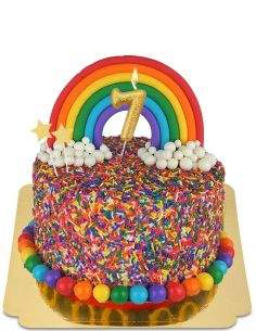 HappyPastel.es Tarta Funfetti vegana, ecológica y sin gluten - 5