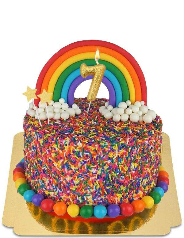 HappyPastel.es Tarta Funfetti vegana, ecológica y sin gluten - 5