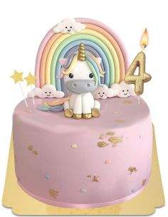 HappyPastel.es Tarta de unicornio B05 vegana, ecológica y sin gluten - 61