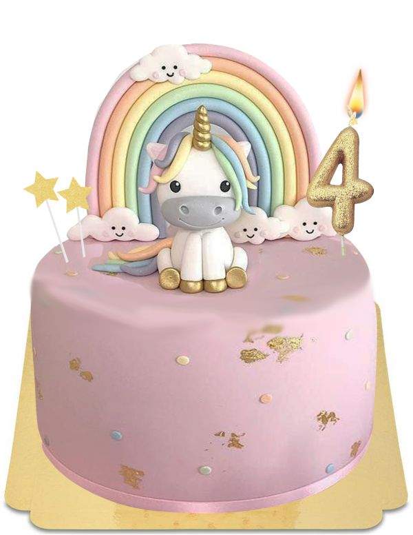 HappyPastel.es Tarta de unicornio B05 vegana, ecológica y sin gluten - 61