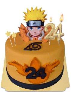 HappyPastel.es Tarta Naruto vegana, orgánica y sin gluten - 128