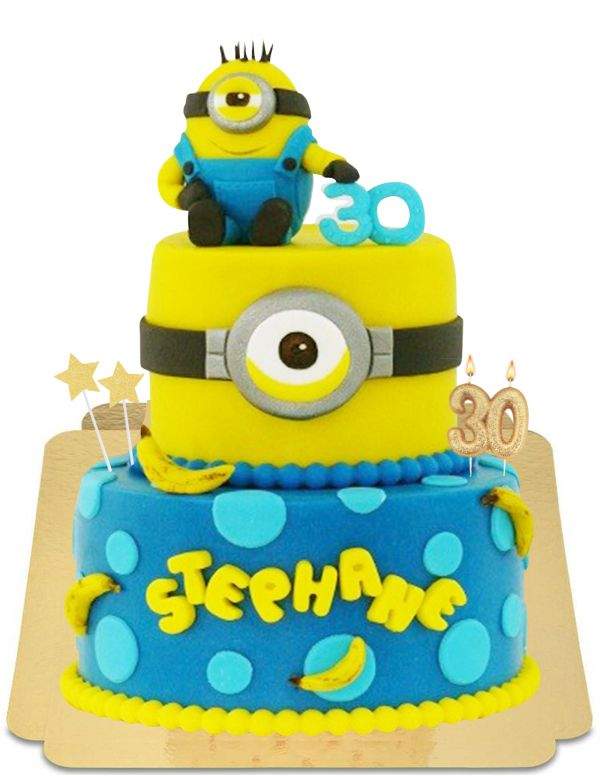 HappyPastel.es Pastel Minions Moi, vegano feo y desagradable, orgánico y sin gluten - 76