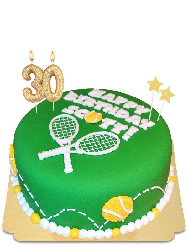HappyPastel.es Tarta de tenis vegana, ecológica y sin gluten - 1