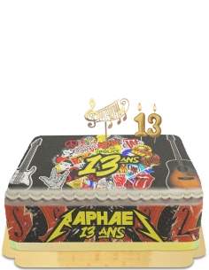 HappyPastel.es Pastel de guitarra sin huevo, vegetariano y sin gluten - 67