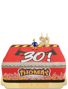 HappyPastel.es Tarta de bombero sin huevo, vegetariana y sin gluten - 26