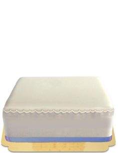 HappyPastel.es Pastel rectangular simple con borde vegano, orgánico y sin gluten - 14